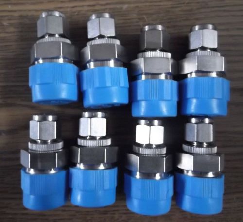 8 hylok 1/4 x 1/2&#034; npt  male straight connectors for sale