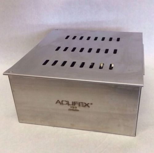 Acufex Sterilization Container 011673 - 10&#034;L x 9&#034;W x 4.5&#034;H