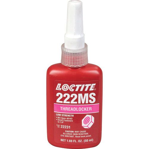 New loctite - 222ms - low strength threadlocker adhesive 1.69fl oz for sale