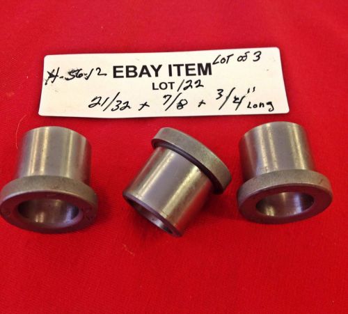 ACME H-56-12 Head Press Fit Shoulder Drill Bushings 21/32 x 7/8&#034; x 3/4&#034; Lot of 3