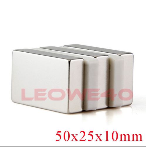 1/5x n50 50x25x10mm rectangular magnet rare earth neodymium n710 from london for sale