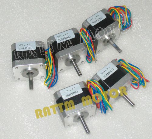 5pcs NEMA17 stepper motor 40mm 58 Oz-in 1.3A CNC stepping motor from RATTM MOTOR