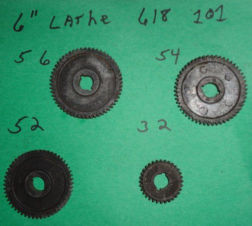 Atlas Lathe Gears (4) For 618 101
