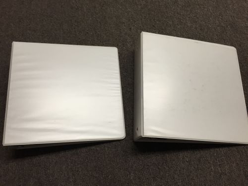 2 New Wilson Jones 3-Ring View Binder Oversized 3&#034; Capacity 8.5&#034; x 11&#034;