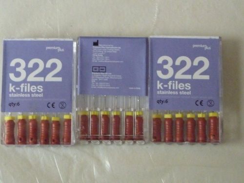 10 pk/25mm SS K-File, #10, Premium Plus, Dental.