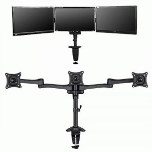 AVF Triple Head and Multi Position Monitor Desk Mount for 13 - 27 in. Screens-MR