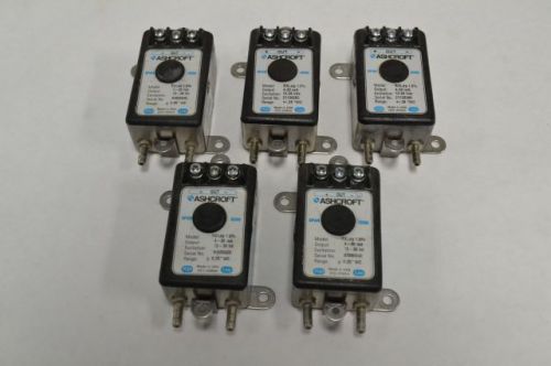 LOT 5 ASHCROFT RXLDP 1.0%  DIFFERENTIAL PRESSURE 12-36VDC TRANSMITTER B224375