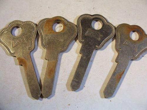 4 OLD  VINTAGE ORG   HURD   FOR WILLYS  &amp;  JEEP  1940 KEY BLANK   UNCUT