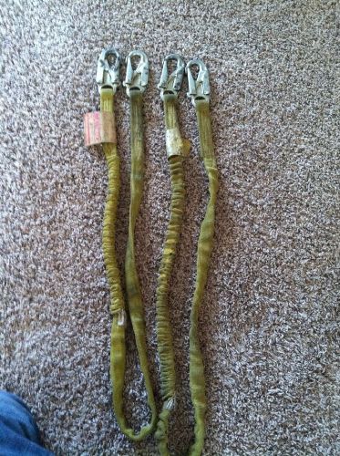 Two MILLER 6 Ft Manyard Shock-Absorbing Lanyard. Free Shipping!