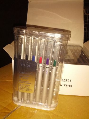 * BRAND NEW * TUL BALLPOINT PENS PACK OF 12 * MULTICOLOR MEDIUM POINT 0.7 MM PEN