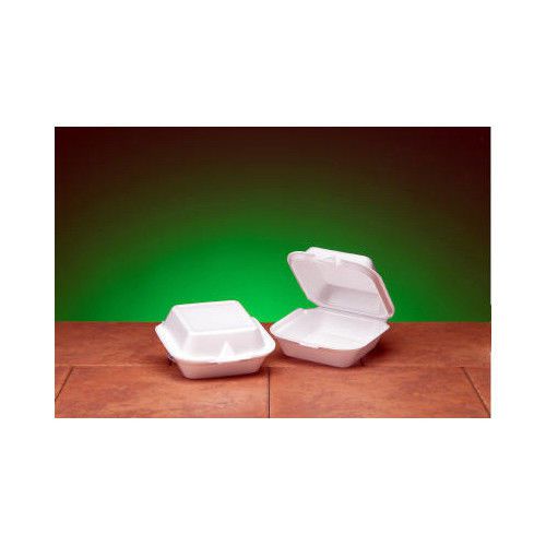 Genpak snap it foam hinged sandwich jumbo container in white for sale