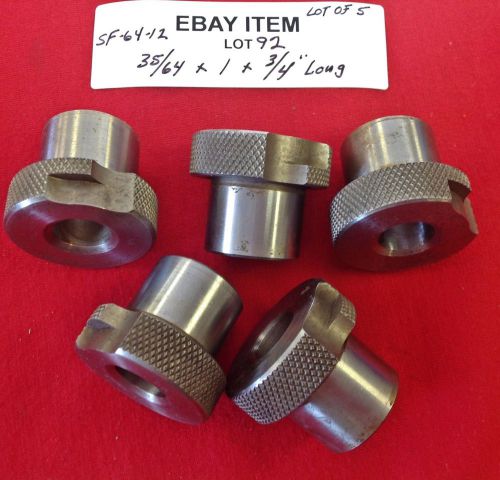 ACME SF-64-12 Slip-Fixed Renewable Drill Bushings 35/64&#034; x 1&#034; x 3/4&#034; Lot of 5