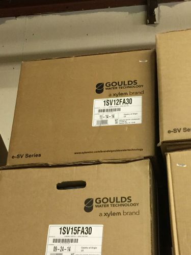 Goulds 1sv12fa30 12 stg esv ss vertical water pump liquid end grundfos cr1 cr 1 for sale