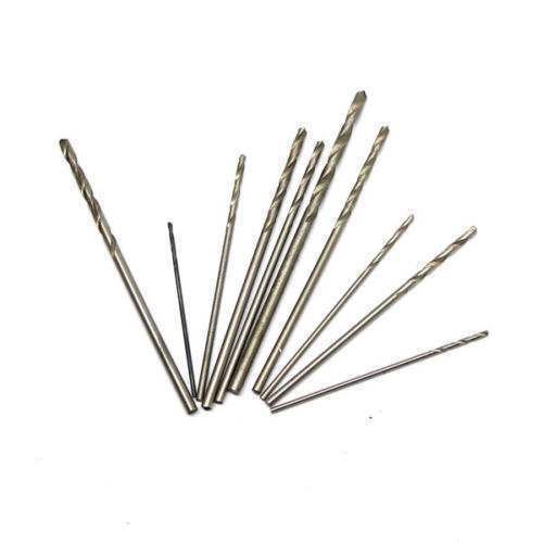 10pcs mini twist drill bits 0.6mm 0.7mm 0.8mm 0.9mm 1.0mm 1.1mm 1.2mm ... 1.5mm for sale