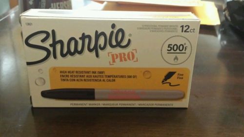 SHARPIE PRO 500F FINE POINT HIGH HEAT PERMANENT MARKER PEN BLACK 13601 NIB