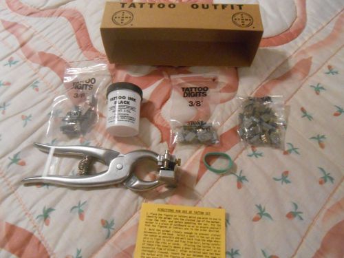 STONE Tattoo Kit 3/8&#034; Ear Release 2515 Permanent Livestock Identification