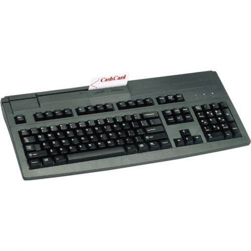 Cherry ap pos g81 8000 keyboard 104 keys magnetic stripe reader usb black for sale
