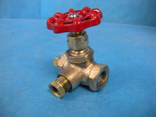 Nibco Brass 3-Way Valve 1/4&#034; NPT Manual