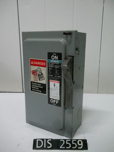 Siemens 240 Volt 60 Amp Fused Disconnect (DIS2559)