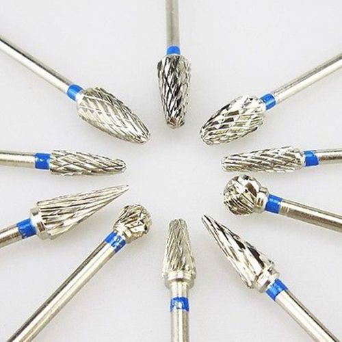 Bid 2015 New Tungsten Steel Dental Burs Lab Burrs Tooth Drill 10PCS