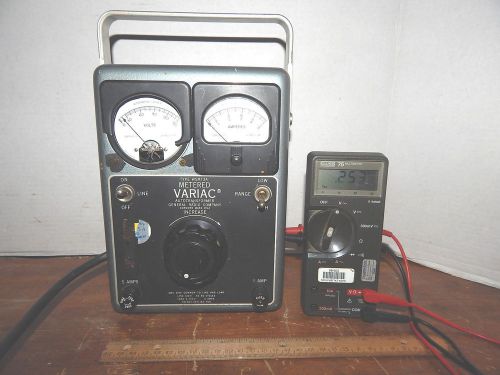 Vintage General Radio Type W5MT3A Metered Variac Autotransformer, GenRad, GRC