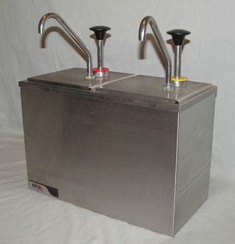 Condiment Pump Dispenser Station APW Wyott Commercial Stainless Steel