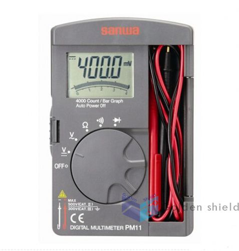 Sanwa PM11 Digital Multimeters Pocket Type ,Tough but compact DMM 4000 count