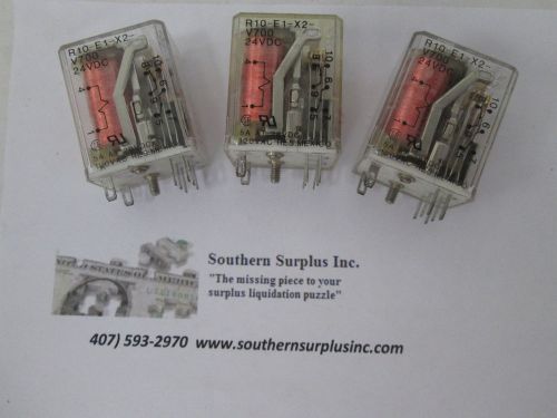 (3) *NEW* Potter &amp; Brumfield R10-E1-X2-V700 Power Relay 8 Pin 24VDC R10E1X2V700