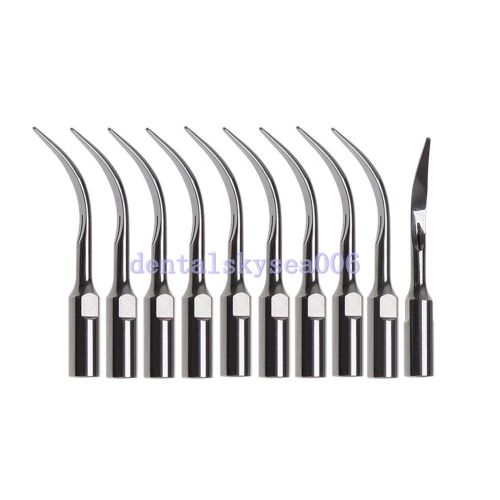 10 pcs Dental Scaler Supragingival Scaling Tips GD5 Fit DTE SATELEC Scaler