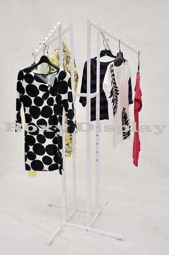 4-way clothing rack - slant arms #rk-ty4sl-w for sale