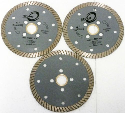 4&#034; granite turbo diamond blade - 3 blades for sale