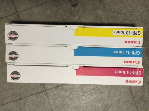 Genuine Brand New GPR-13 Toner Color Set Magenta Cyan and Yellow