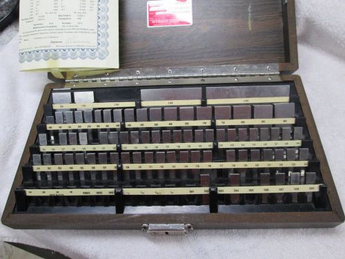 WEBSTER GAUGE BLOCK SET