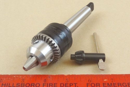 NEW GENUINE MT2 JACOBS 1/2&#034; CAPACITY TAILSTOCK DRILL CHUCK 4 LATHE MORSE TAPER 2