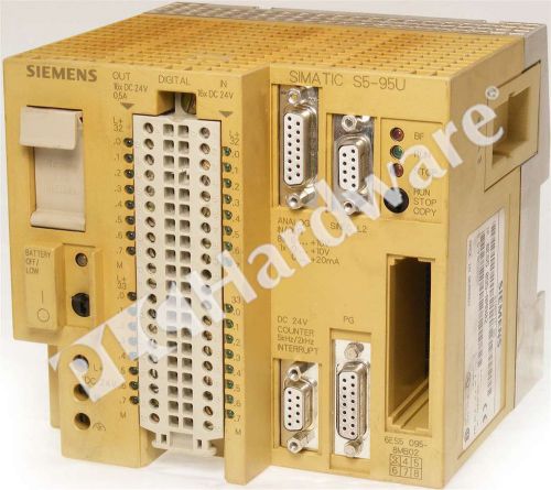 Siemens 6ES5095-8MB02 6ES5 095-8MB02 SIMATIC S5-95U Processor 32 I/O 16KB 1xTTY