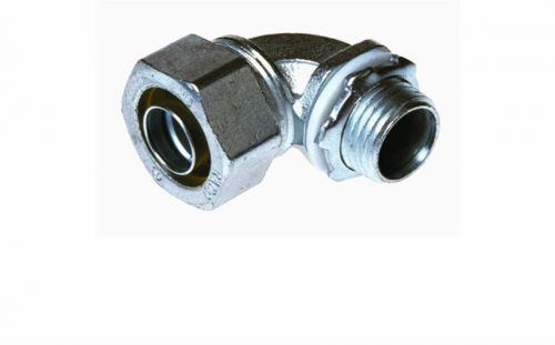 Appleton #ST90100 1&#034; 90° LFMC Connector - Malleable Iron