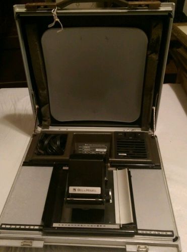 BELL &amp; HOWELL COMMUTER PORTABLE MICROFICHE READER MODEL 1318AVFVZ W/ CAR ADAPTER