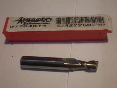 1  PC ACCUPRO 2 FL STUB 17/64 CARBIDE END MILL 5/16 SHANK