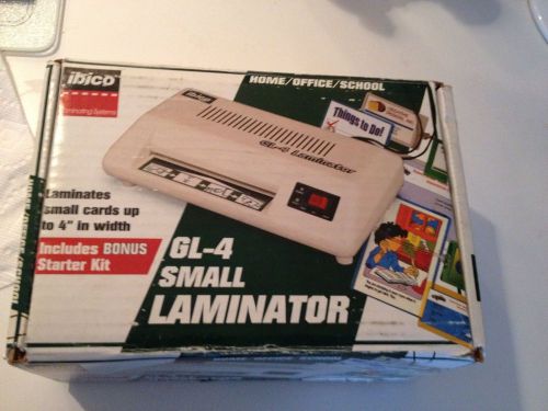 NIB IBICO GL-4 Small Laminator for home,school,office + BONUS STARTER KIT