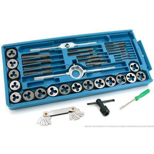 39Pc Metric Tap &amp; Die Set Tap Machinist Shop Repair Extractors Workshop Tools