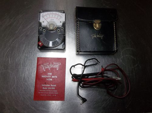 z10 Vintage Triplett Mighty Mite Vom 310-VOM 310 VOM Amp &amp; Voltmeter