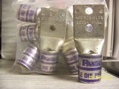 Panduit crimp connecter lugs  pn:  lcdx4/0-14a  lots of 8   new!!! for sale