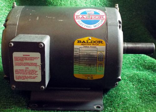 1 USED BALDOR M3215T INDUST MOTOR 2 HP 3 PHZ 1140RPM