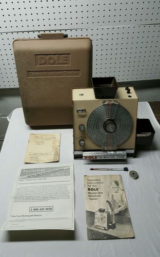 Dole 300 grain moisture tester works tested farm combine wheat corn barley ac/dc for sale