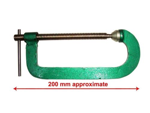 New Metal Green Finish G-Clamp Diy Tool Heavy Duty 8&#034; 200MM-Welding Woodworlk