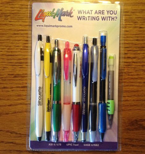 Liqui-mark set of 9 pens pencils stylus office home work travel homework school for sale