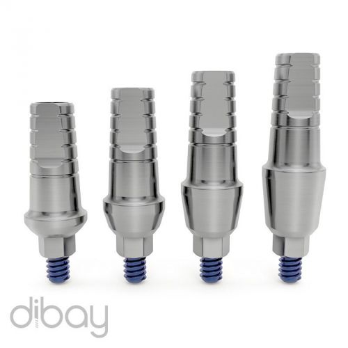 1 x Straight Titanium Collar Abutment Internal Hex RP, Dental Implant Implants