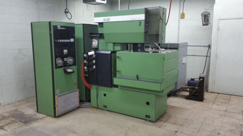 EXCELLENT 1987 AGIE AGIECUT 100 CNC WIRE EDM W / AGIEMATIC CNC CONTROL  AGIEPUL