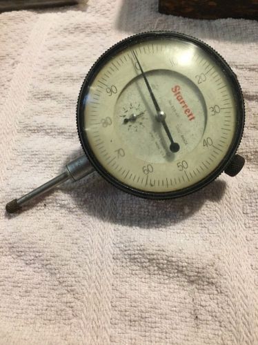 VINTAGE STARRETT #655-441 DIAL INDICATOR .001&#034;  1.000&#034; RANGE MADE IN USA