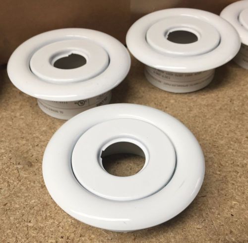 (12 Pack) 1/2 Inch Recessed White Canopy Escutcheon 2PC TFI 44510073